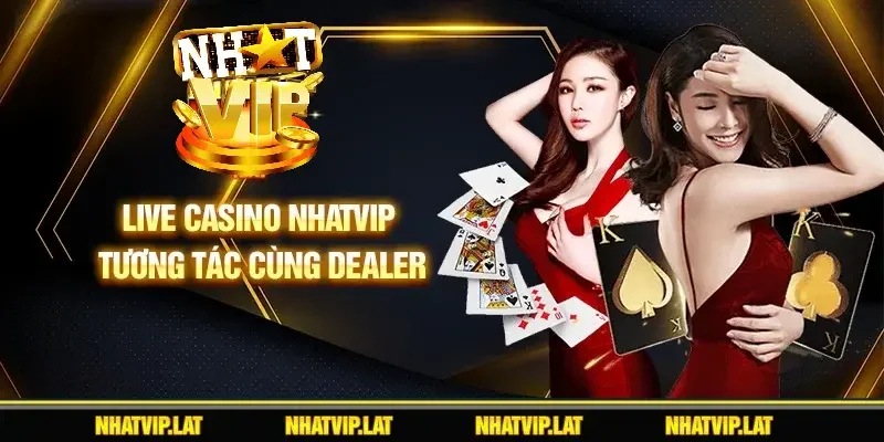 Live casino NHATVIP tương tác cùng dealer
